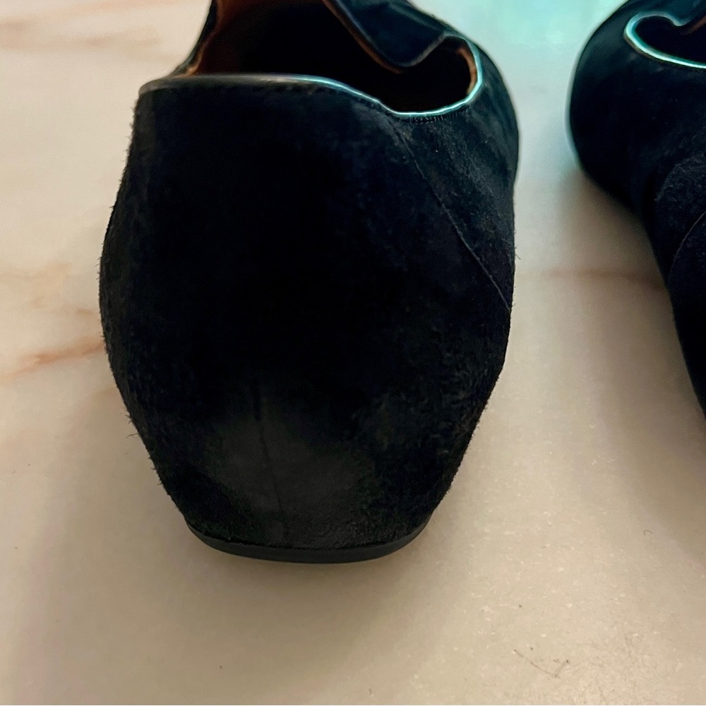 Earthies Zuma Suede Smoking Slippers Loafers Moccasin in Black Sz 10 - Picture 15 of 15